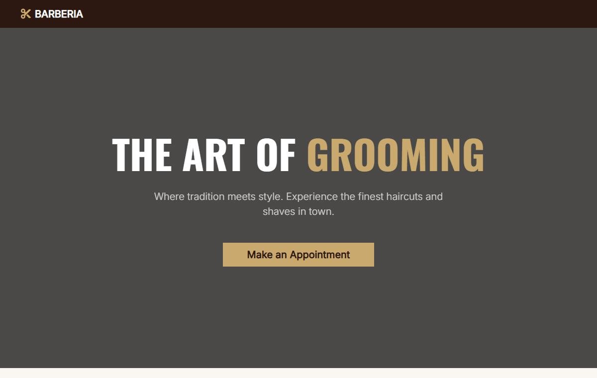 Barber Shop & Salon template preview