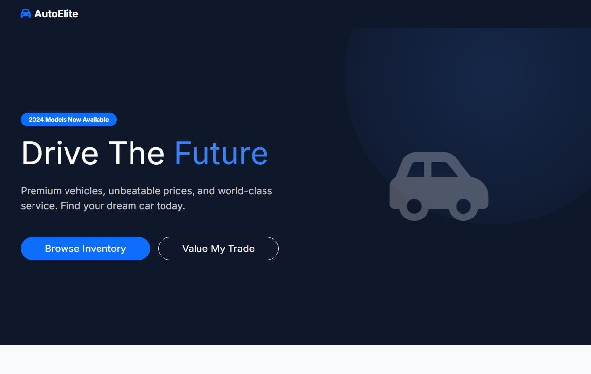 Car Dealership template preview