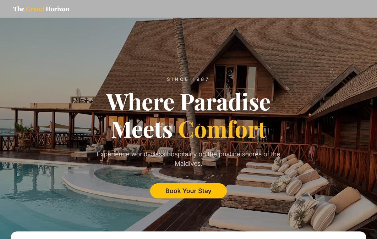 Hotel & Resort template preview