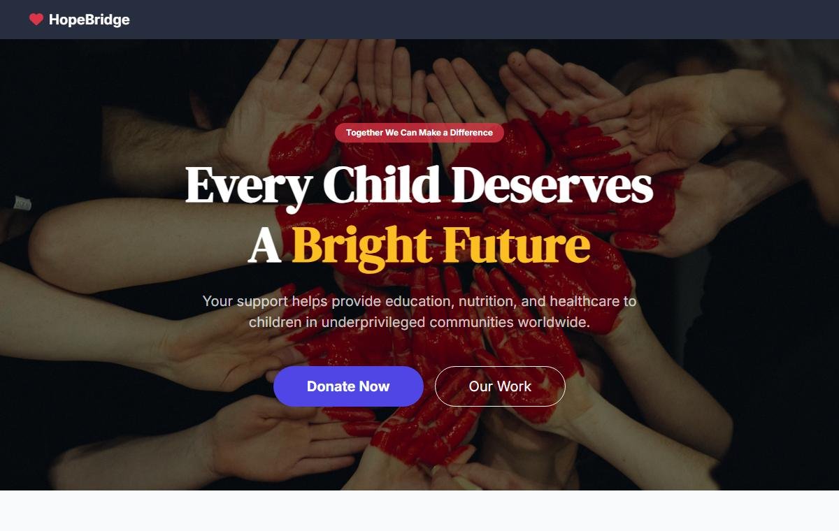 Nonprofit & Charity template preview