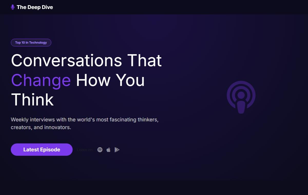 Podcast & Media template preview
