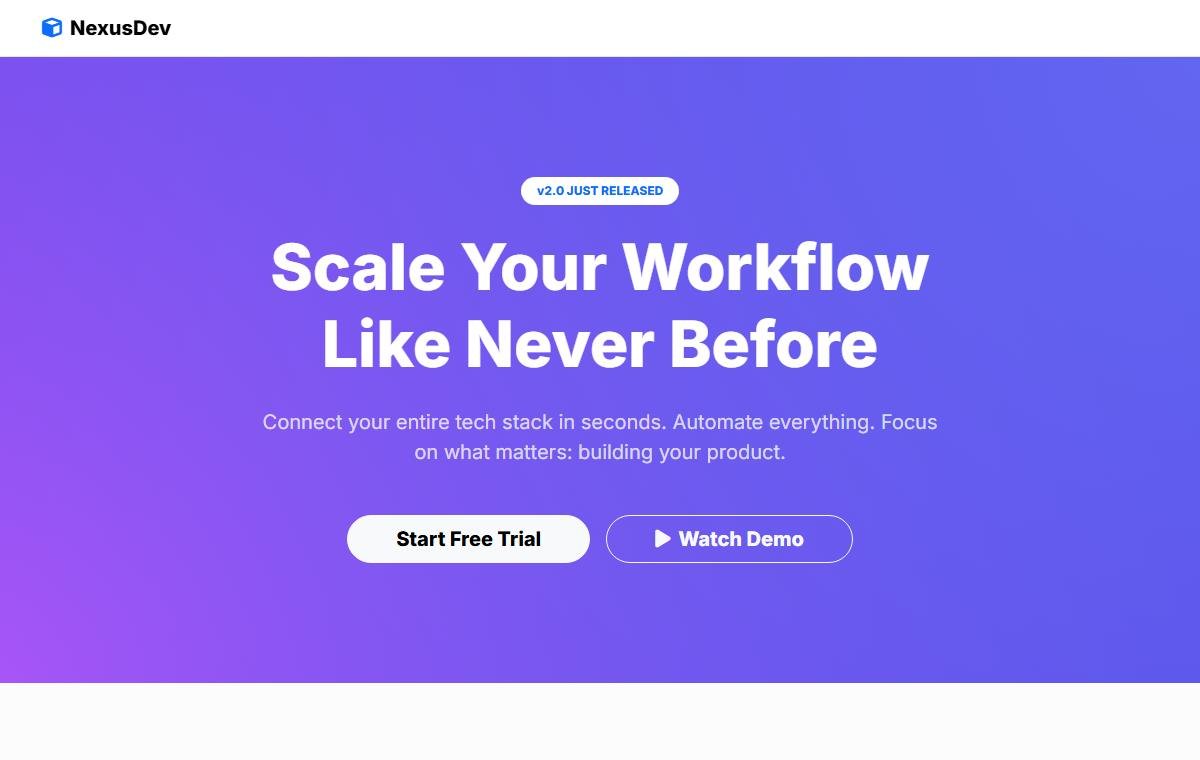 SaaS Startup template preview